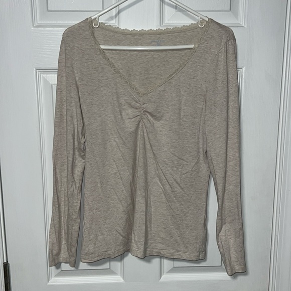 Lands' End Size M Long-sleeve Blouse - Picture 1 of 4